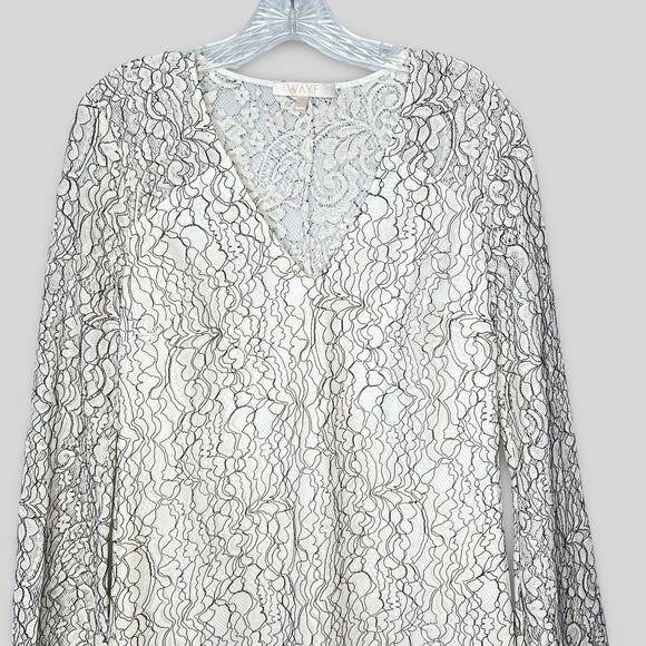 WAYF Long Sleeve Lace Dress - Picture 2 of 5